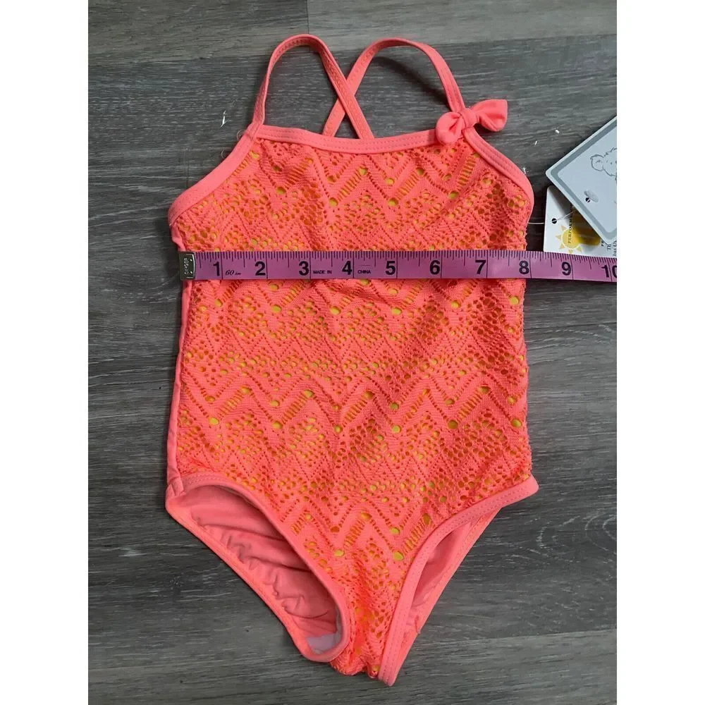 Koala Kids Girls 24 Months 1 Piece Pink Bathing Suit Swimsuit New Baby UPF 50